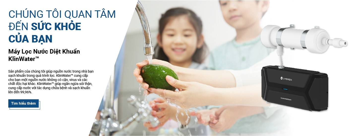 Máy lọc nước diệt khuẩn KlinWater Máy lọc nước diệt khuẩn KlinWater