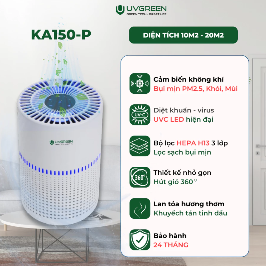 Máy lọc không khí UVGREEN KA150P