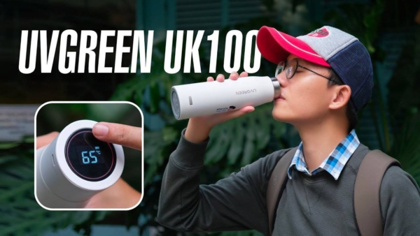 Bình nước giữ nhiệt diệt khuẩn thông minh UVGREEN UK100 (UVC LED)