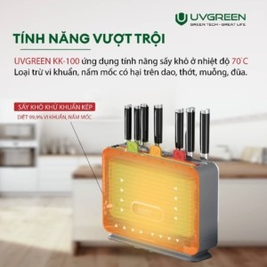 KK100 máy tiệt trùng sấy khô dao thớt UVGREEN